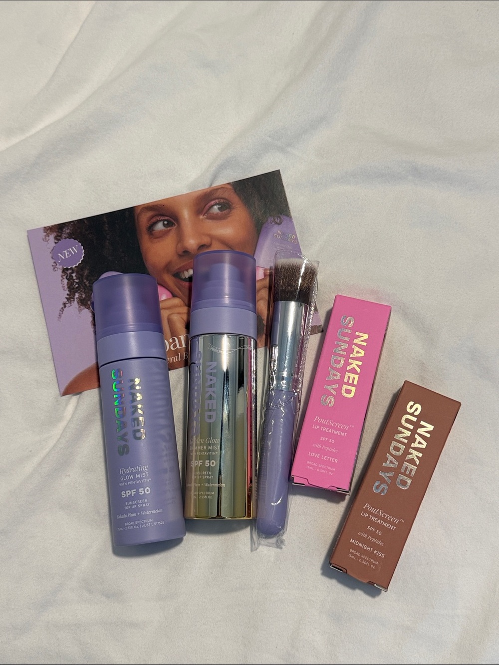 Naked Sundays Purple SPF Skincare & Brush Set